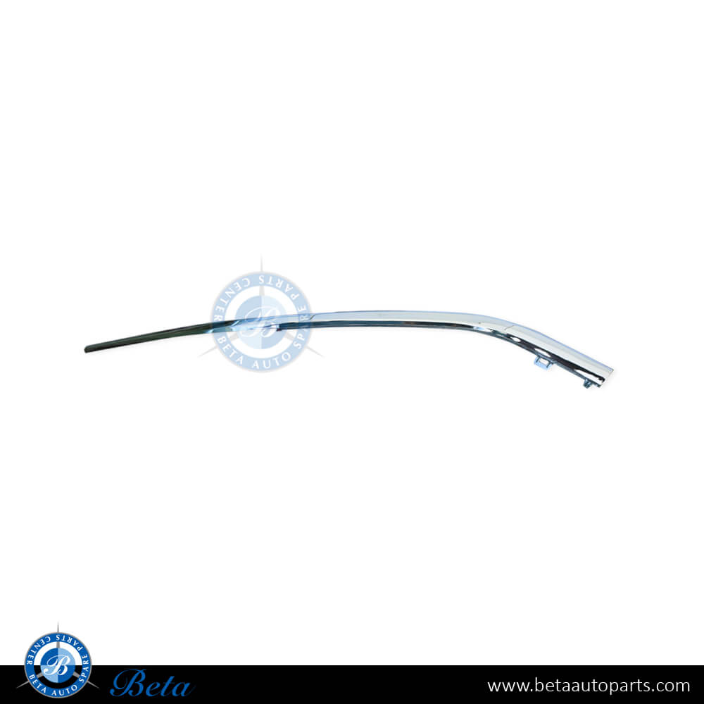 Left Side Front bumper Upper Chrome Moulding - Pure Excellence for BMW 7 Series G11 / G12 LCI 2020-Up models, Part Number 51117475197 Left Side Front bumper Upper Chrome Moulding - Pure Excellence for BMW 7 Series G11 / G12 LCI 2020-Up models, Part Number 51117475197